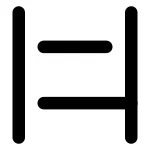 Paragraph Cut SVG Icon